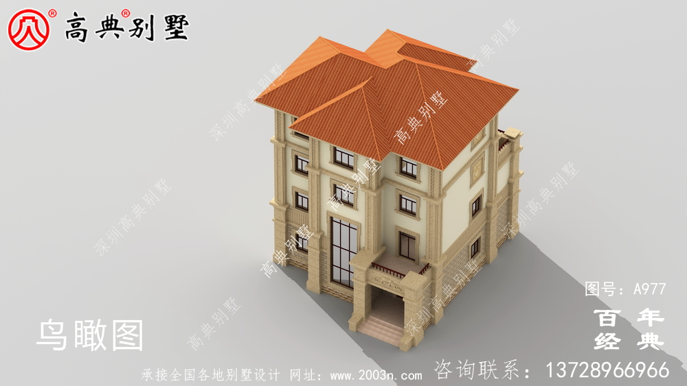 新農村建設四層別墅設計圖紙及效果圖_鄉村四層別墅室內設計