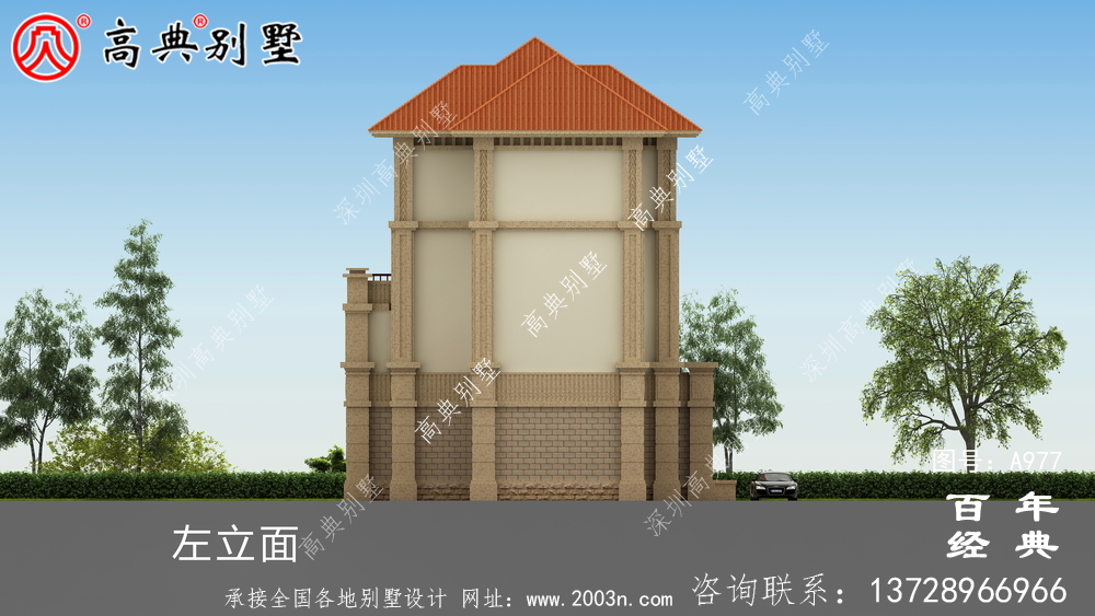 新農村建設四層別墅設計圖紙及效果圖_鄉村四層別墅室內設計