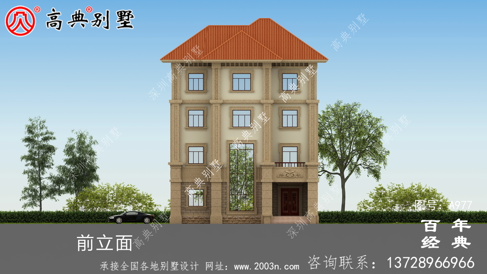 新農村建設四層別墅設計圖紙及效果圖_鄉村四層別墅室內設計