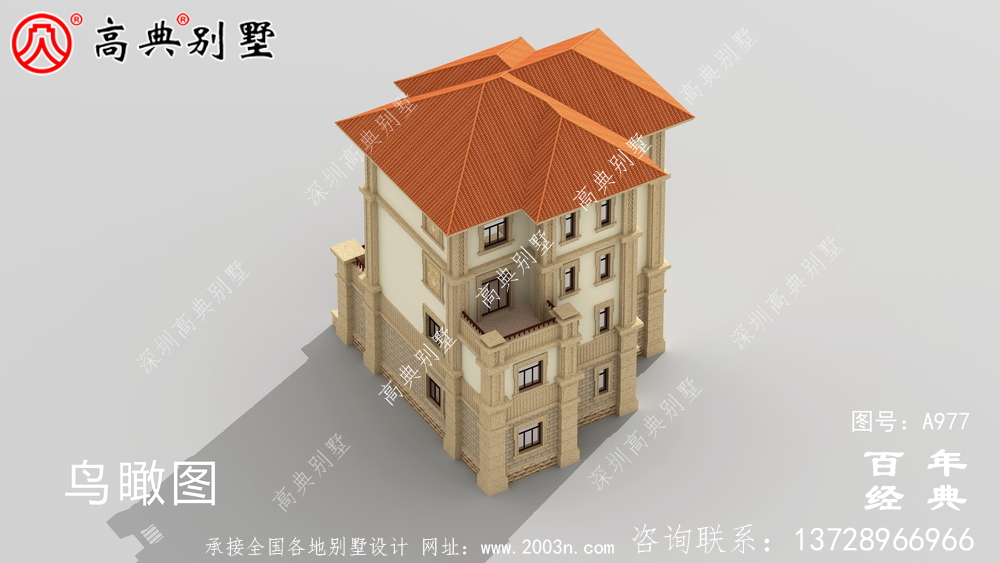 新農村建設四層別墅設計圖紙及效果圖_鄉村四層別墅室內設計