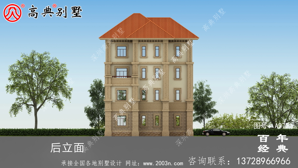 新農村建設四層別墅設計圖紙及效果圖_鄉村四層別墅室內設計