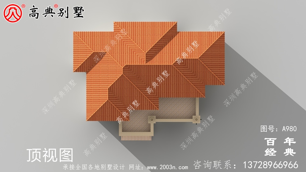 歐式三層舒適別墅帶露臺設計圖及效果圖_鄉村三層別墅設計圖