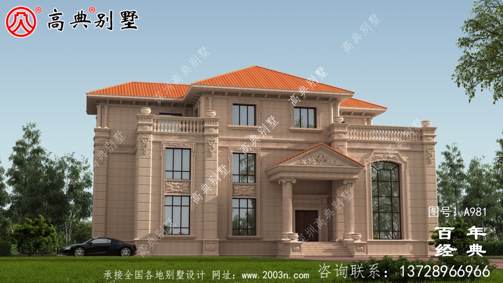 歐式三層復(fù)式別墅帶露臺(tái)設(shè)計(jì)圖紙及效果圖_鄉(xiāng)村三層別墅設(shè)計(jì)圖