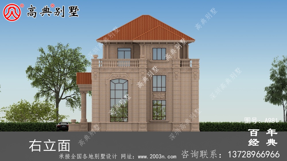 歐式三層復(fù)式別墅帶露臺(tái)設(shè)計(jì)圖紙及效果圖_鄉(xiāng)村三層別墅設(shè)計(jì)圖