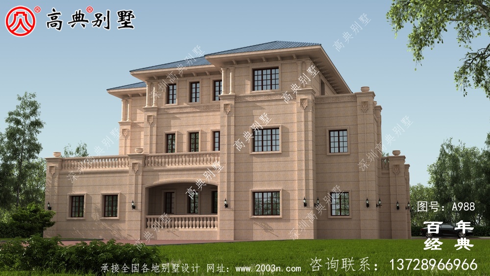三層復(fù)式歐式別墅設(shè)計圖紙及效果圖_農(nóng)村三層房屋設(shè)計圖