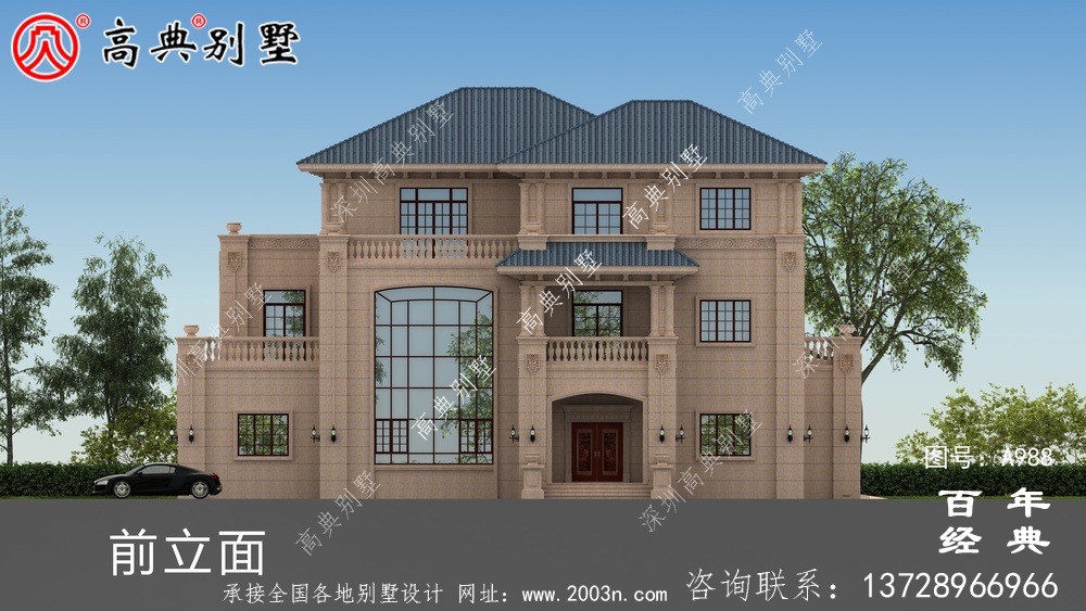 三層復(fù)式歐式別墅設(shè)計圖紙及效果圖_農(nóng)村三層房屋設(shè)計圖