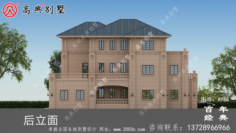 三層復(fù)式歐式別墅設(shè)計圖紙及效果圖_農(nóng)村三層房屋設(shè)計圖