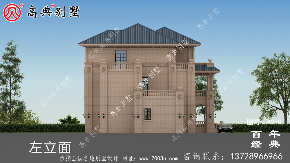 三層復(fù)式歐式別墅設(shè)計圖紙及效果圖_農(nóng)村三層房屋設(shè)計圖