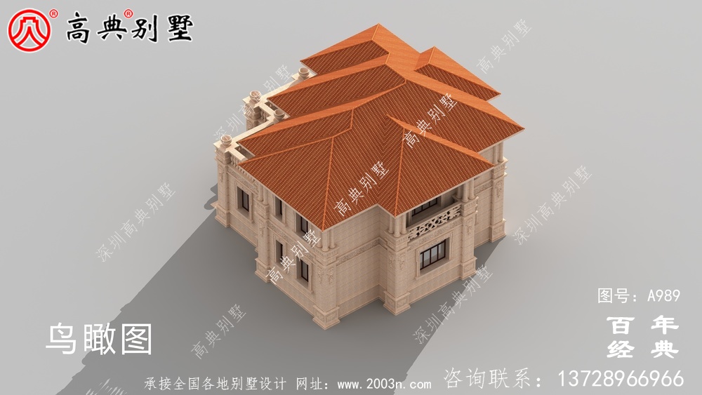 兩層帶車庫的農村別墅設計圖紙及施工圖_兩層別墅建筑設計圖