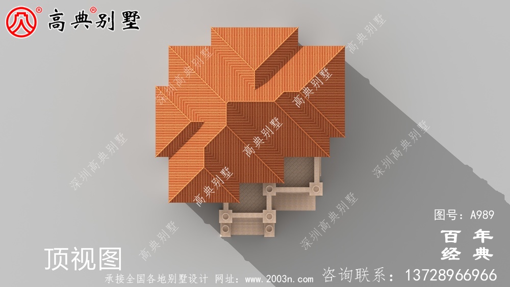 兩層帶車庫的農村別墅設計圖紙及施工圖_兩層別墅建筑設計圖