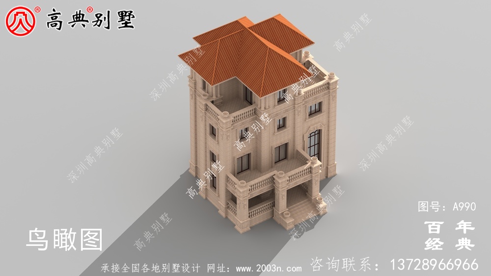歐式四層復式豪華別墅設計整套工程圖紙_四層別墅設計圖紙