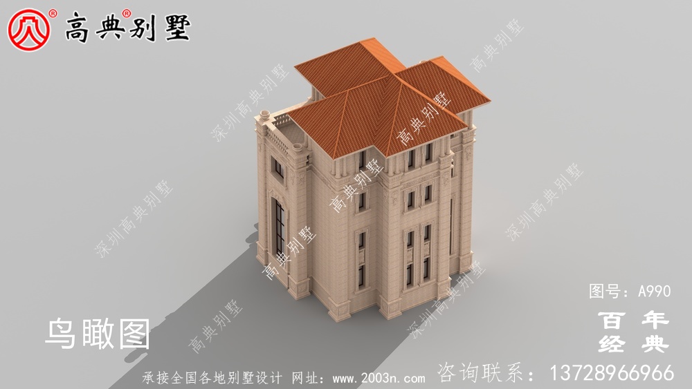 歐式四層復式豪華別墅設計整套工程圖紙_四層別墅設計圖紙