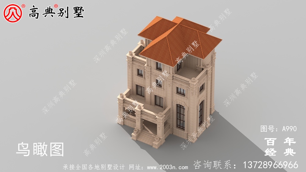 歐式四層復式豪華別墅設計整套工程圖紙_四層別墅設計圖紙