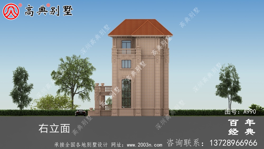 歐式四層復式豪華別墅設計整套工程圖紙_四層別墅設計圖紙