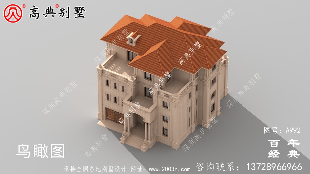 歐式四層別墅全套設計圖紙施工圖_四層別墅設計圖