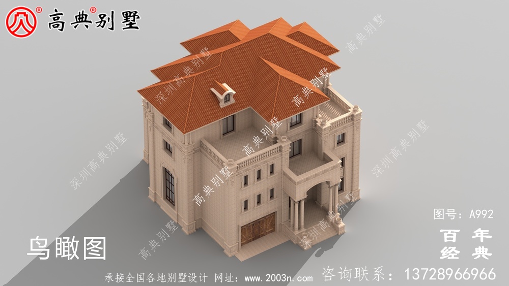 歐式四層別墅全套設計圖紙施工圖_四層別墅設計圖