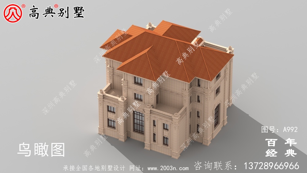 歐式四層別墅全套設計圖紙施工圖_四層別墅設計圖