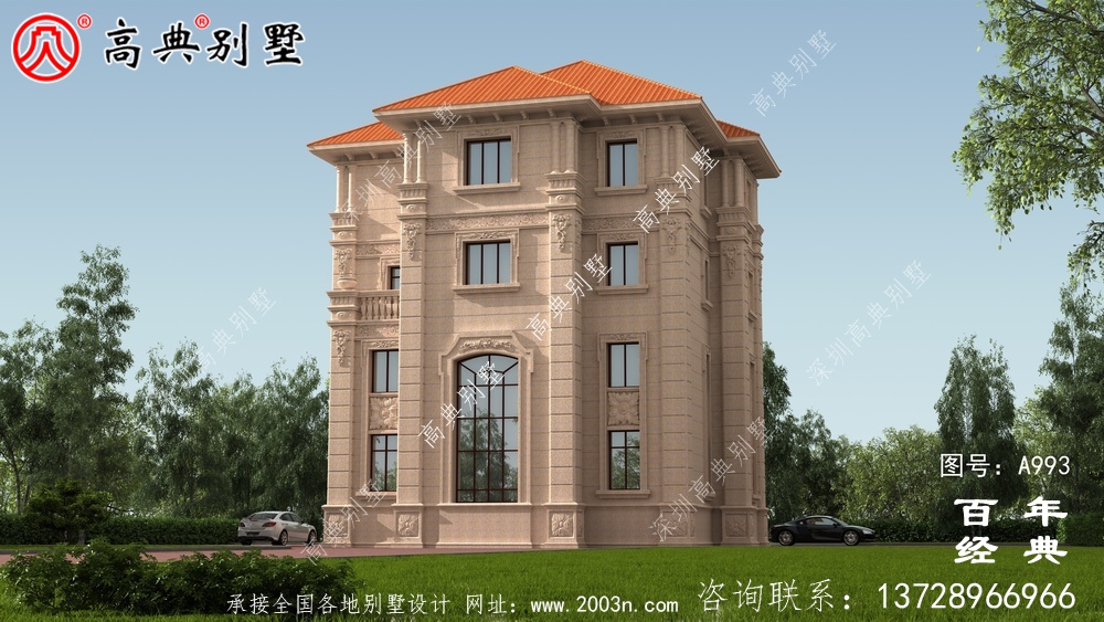 四層歐式復式別墅設計圖施工圖_四層別墅設計圖