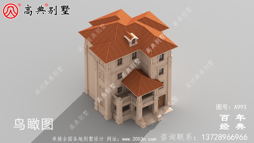四層歐式復式別墅設計圖施工圖_四層別墅設計圖