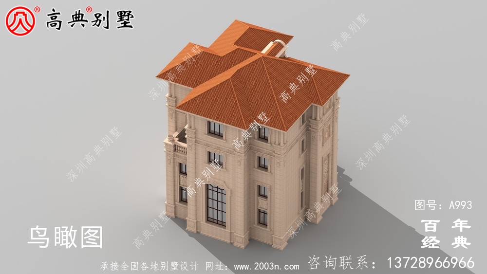 四層歐式復式別墅設計圖施工圖_四層別墅設計圖