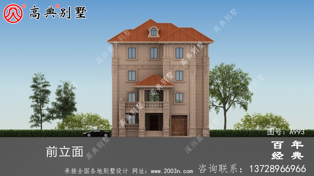 四層歐式復式別墅設計圖施工圖_四層別墅設計圖