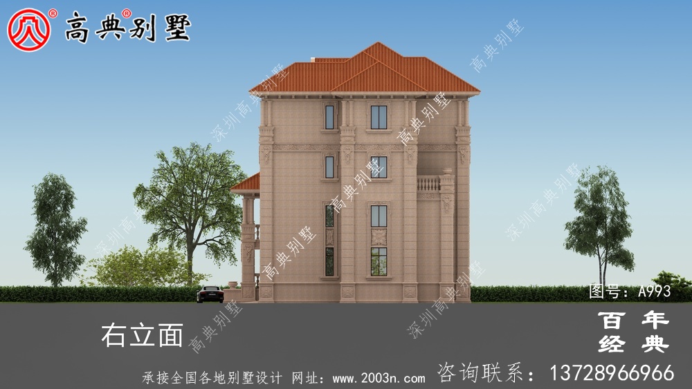 四層歐式復式別墅設計圖施工圖_四層別墅設計圖
