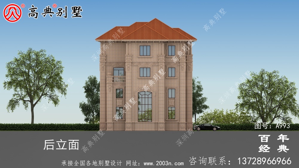 四層歐式復式別墅設計圖施工圖_四層別墅設計圖