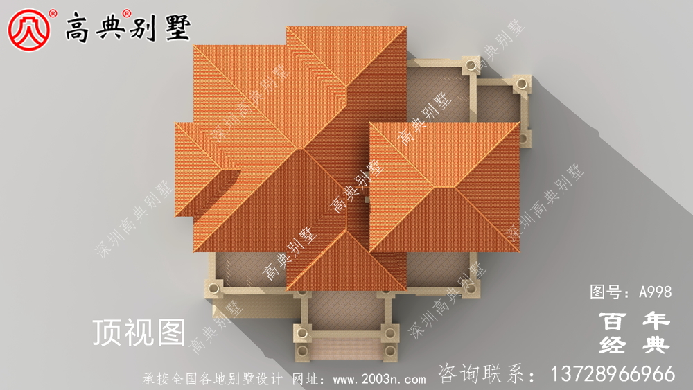 豪華歐式四層復式別墅設計圖紙_四層別墅外觀效果圖