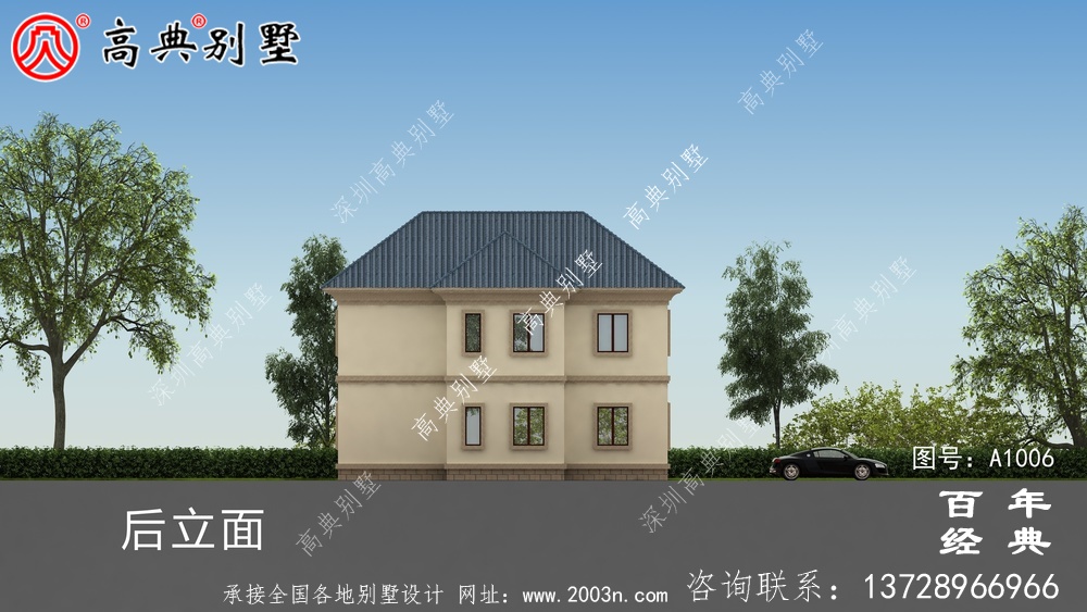農(nóng)村簡(jiǎn)單兩層別墅設(shè)計(jì)圖紙及效果圖_兩層自建房屋設(shè)計(jì)圖