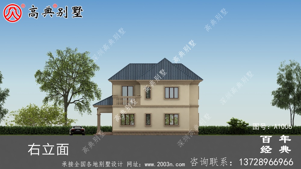 農(nóng)村簡(jiǎn)單兩層別墅設(shè)計(jì)圖紙及效果圖_兩層自建房屋設(shè)計(jì)圖