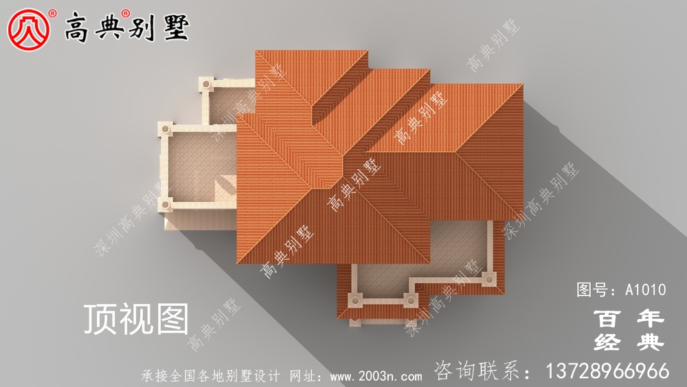 復式四層歐式別墅設計圖紙及外觀效果圖_四層別墅設計圖