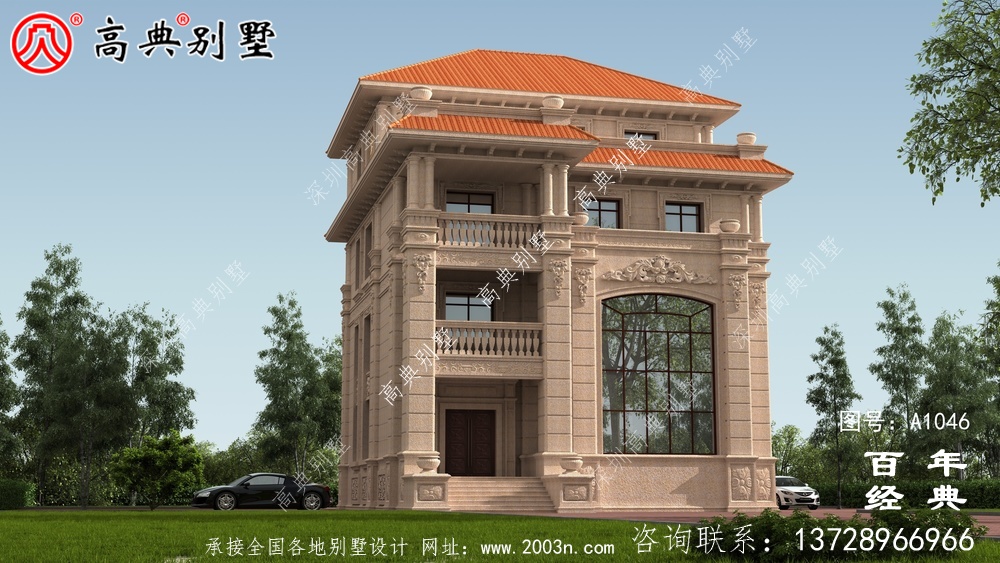 復合四層歐式別墅設計效果圖及施工圖_四層別墅設計圖 復合四層歐式別墅設計效果圖及施工圖_四層別墅設計圖