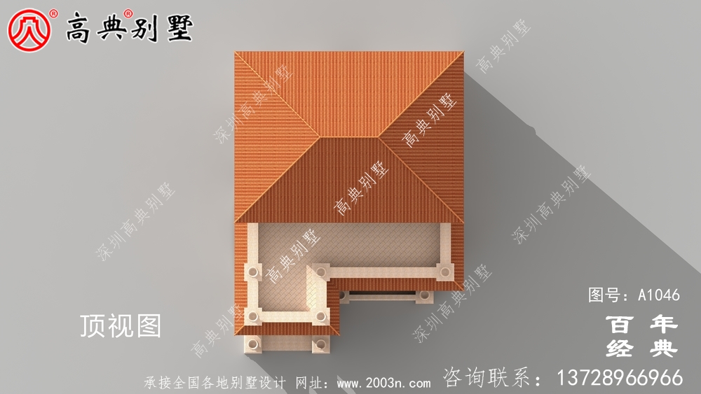 復合四層歐式別墅設計效果圖及施工圖_四層別墅設計圖