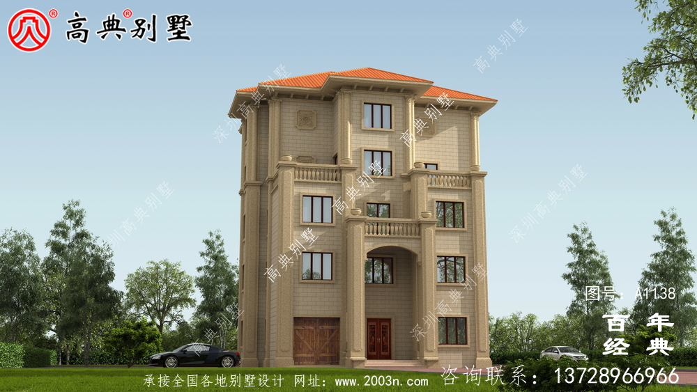 高大歐式五層別墅外觀設(shè)計效果圖_鄉(xiāng)村五層別墅設(shè)計圖紙 高大歐式五層別墅外觀設(shè)計效果圖_鄉(xiāng)村五層別墅設(shè)計圖紙