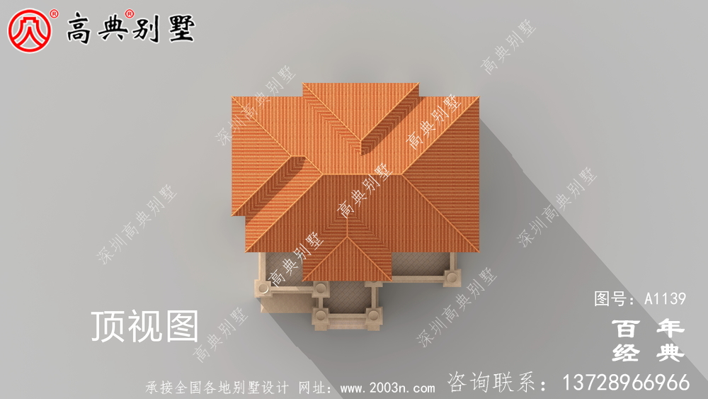 氣派復式五層歐式別墅外觀設計效果圖_鄉村五層別墅設計圖紙