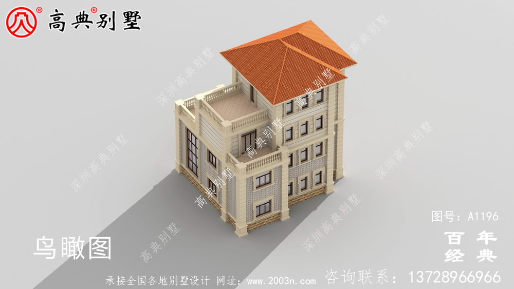 新農村復式四層別墅帶露臺設計圖紙__新農村別墅戶型圖設計