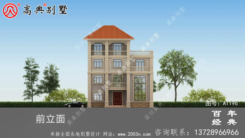 新農村復式四層別墅帶露臺設計圖紙__新農村別墅戶型圖設計
