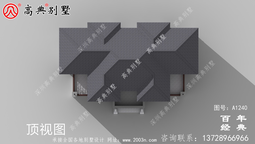 新中式三層雙拼別墅設計工程圖紙及設計效果圖_別墅設計圖紙