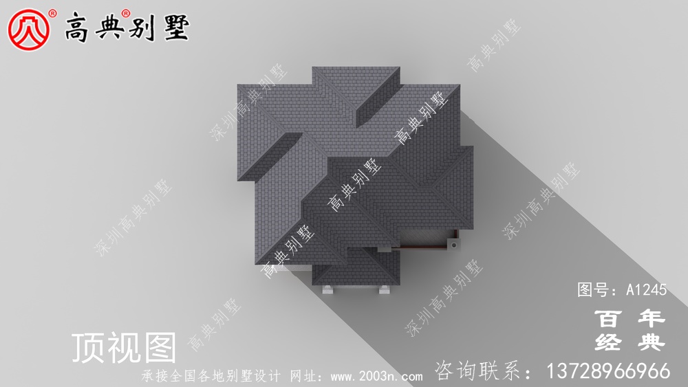 新中式農村帶車庫三層別墅施工圖設計_農村三層別墅設計圖紙