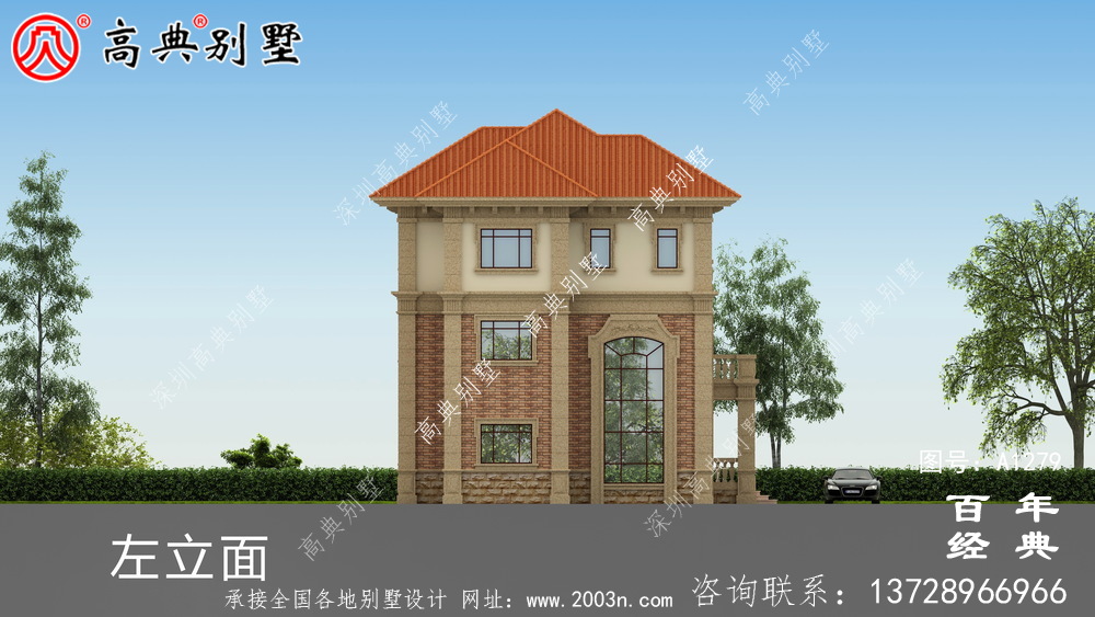 歐式復(fù)式三層別墅外觀設(shè)計圖紙_新農(nóng)村別墅戶型圖設(shè)計