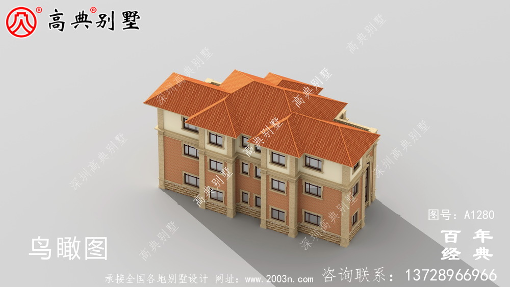 歐式三層復式小別墅雙拼別墅設計圖紙_農村三層別墅圖紙