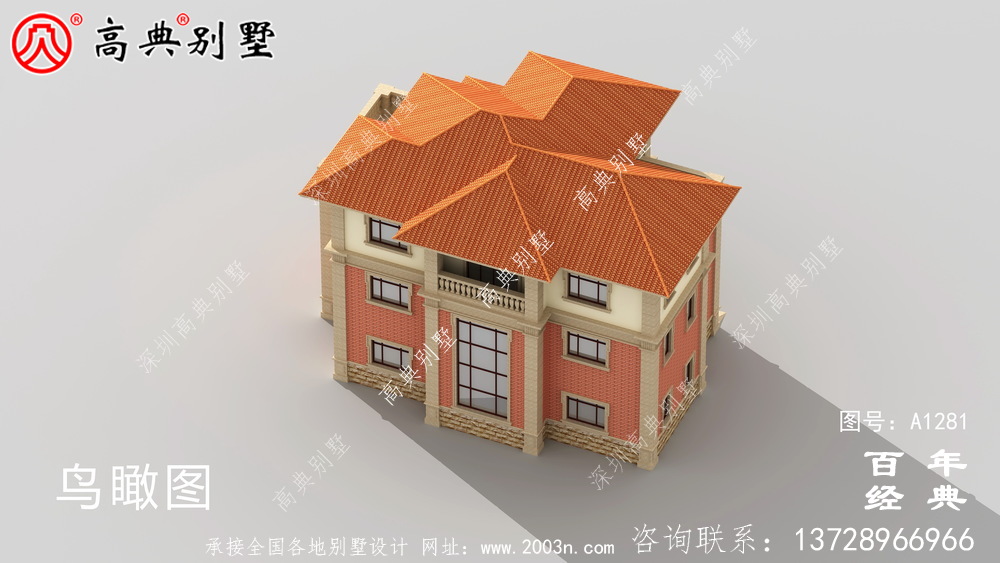 歐式三層復式帶車庫別墅設計圖紙_農村三層別墅圖紙