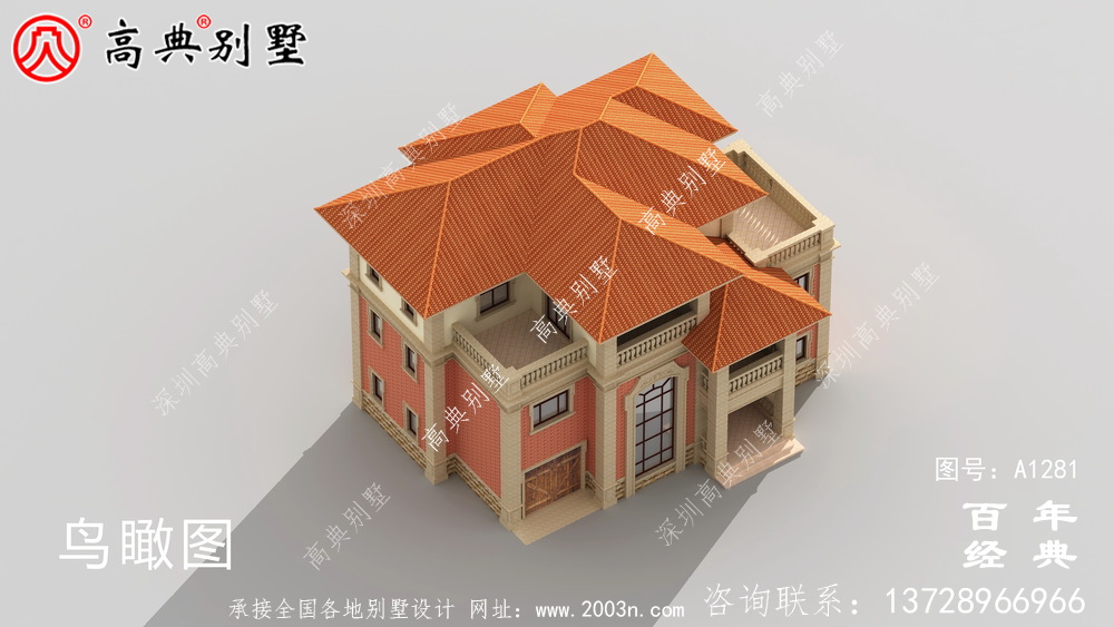 歐式三層復式帶車庫別墅設計圖紙_農村三層別墅圖紙