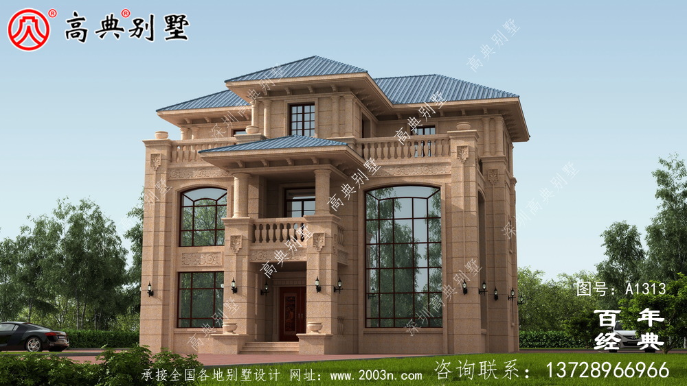 低調(diào)奢華三層復(fù)式農(nóng)村別墅設(shè)計(jì)圖紙及效果圖_農(nóng)村三層別墅圖紙
