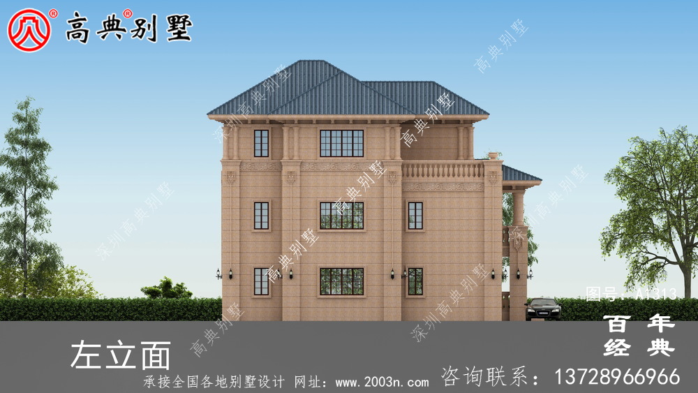 低調(diào)奢華三層復(fù)式農(nóng)村別墅設(shè)計(jì)圖紙及效果圖_農(nóng)村三層別墅圖紙