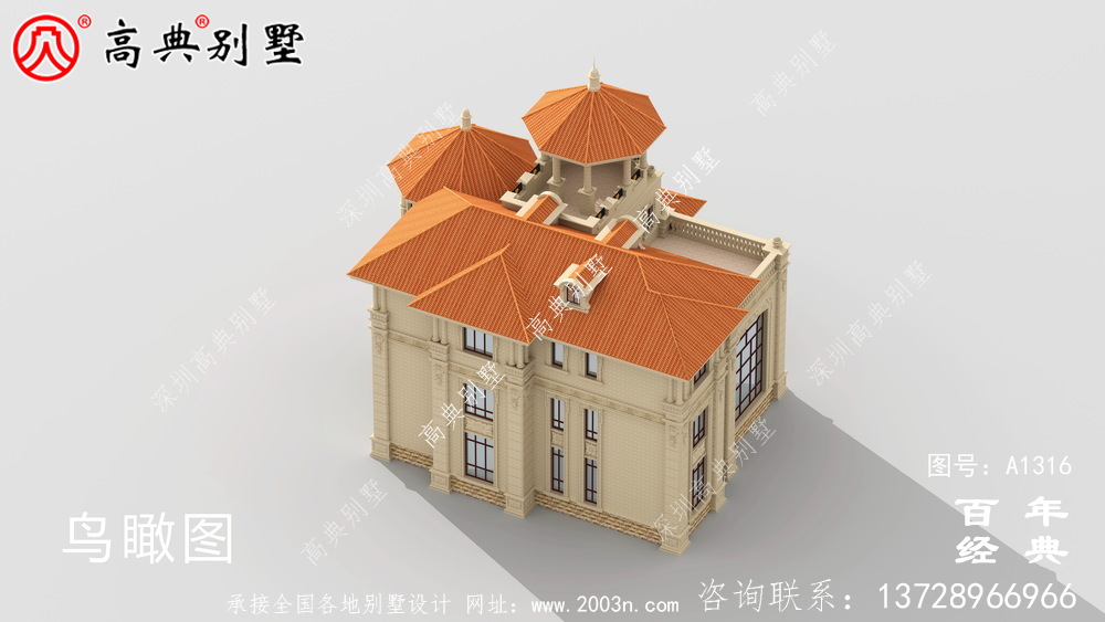 豪華復(fù)式三層歐式別墅設(shè)計(jì)圖紙及效果圖_農(nóng)村三層別墅圖紙