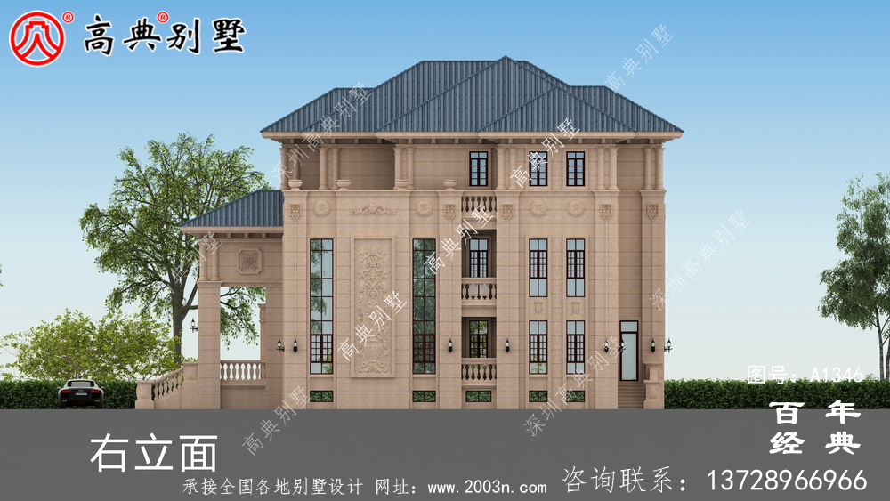 超豪華歐式三層復(fù)式別墅設(shè)計(jì)圖紙_三層別墅圖紙