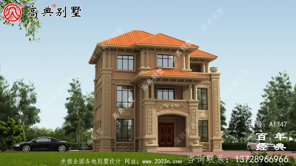 新農村三層復式自建別墅設計圖紙_農村三層建筑設計圖紙和施工圖