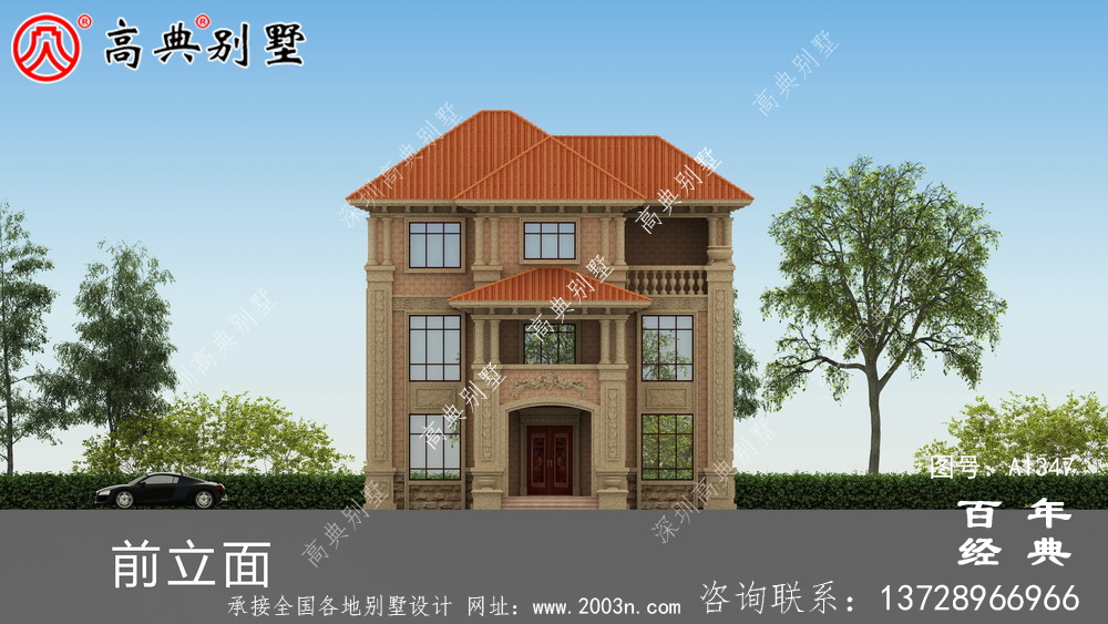 新農村三層復式自建別墅設計圖紙_農村三層建筑設計圖紙和施工圖