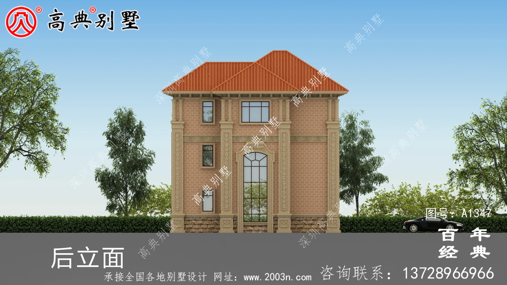 新農村三層復式自建別墅設計圖紙_農村三層建筑設計圖紙和施工圖
